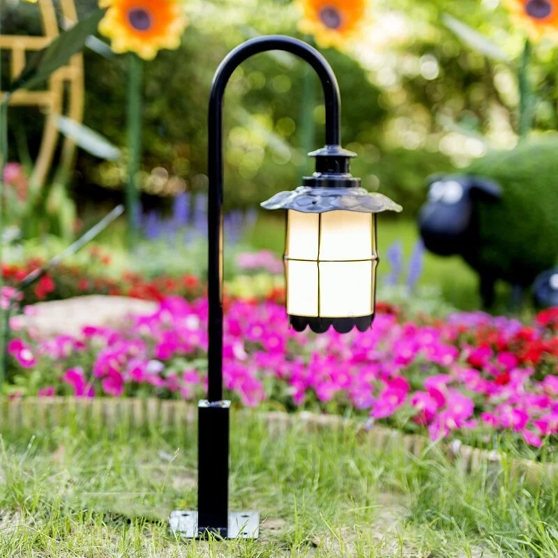 European-style Aluminum Lawn Lamp Outdoor Waterproof Rustproof LED Garden Street Lamp Residential Villa Courtyard Pillar Lamp