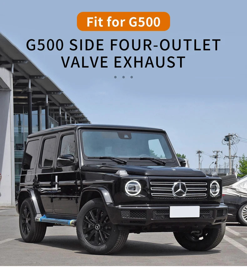 WAX Factory Exhaust Performance Catback Exhaust For Mercedes-Benz W463 G500 G63 2008-2019 Stainless Steel Custom Exhaust System