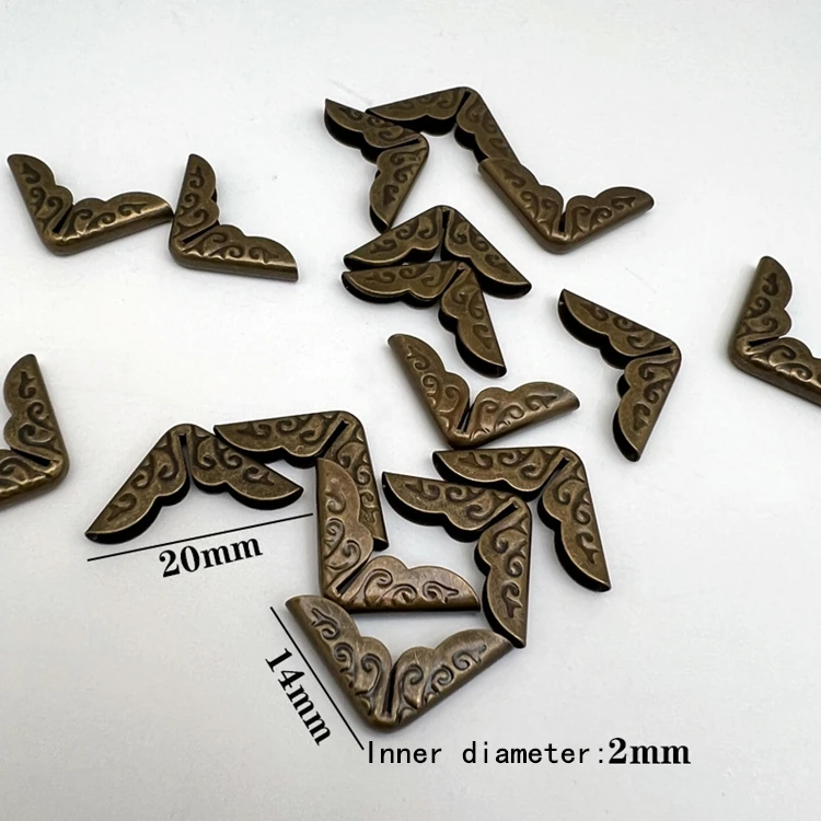 60 Protezioni Angolari In Metallo Per Libri, Stile Vintage, Per Album Di Ritagli, Menù, Album, Quaderni, Cartelle