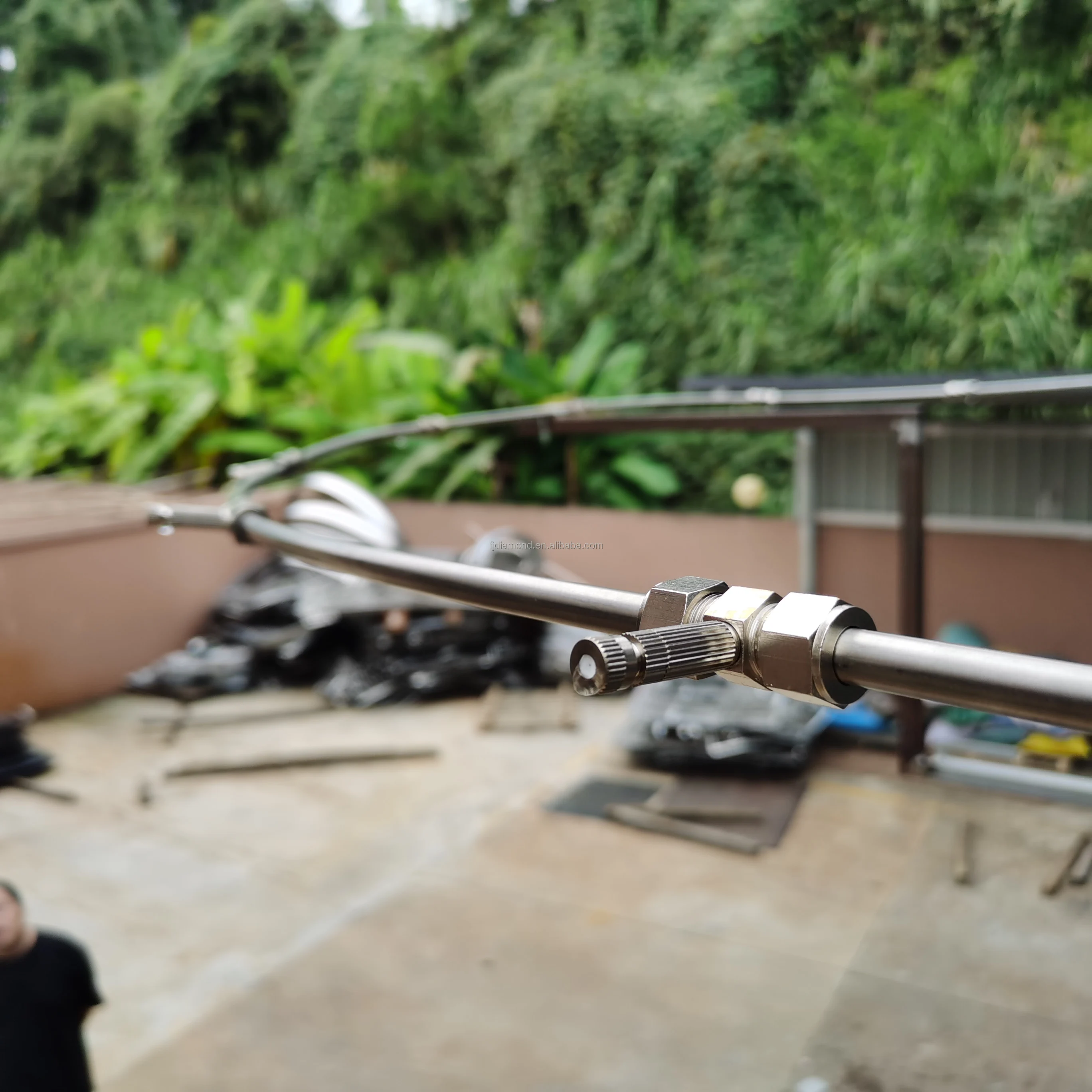 product 12ft 37m pmsm motor  giant fan spray hvls vertical fan pole mist fan-13