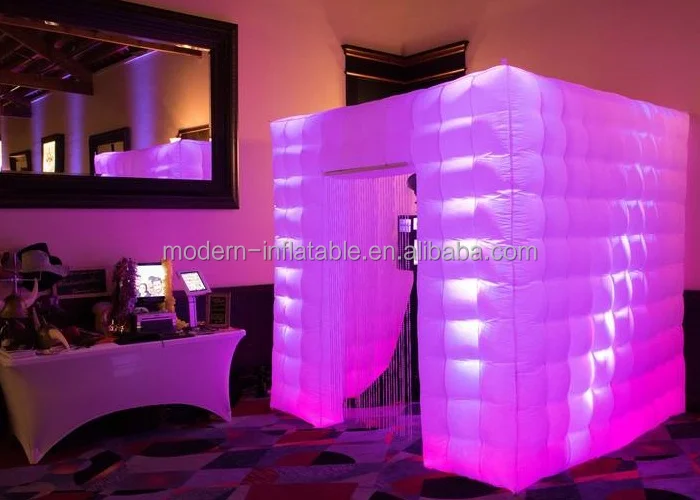 Camera Shaped Inflatable Vogue Photo Booth Enclosure Backdrop For Party