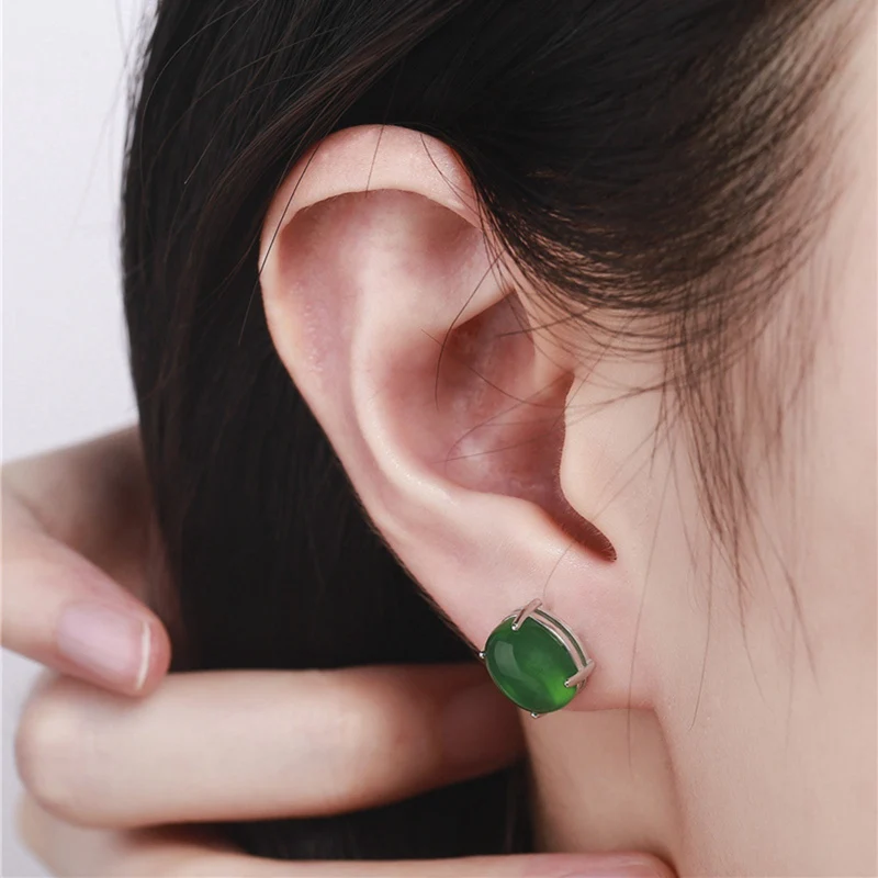 Orecchini A Banana In Argento 925 Con Cristalli - 11 Mm - Confezione Regalo - 3