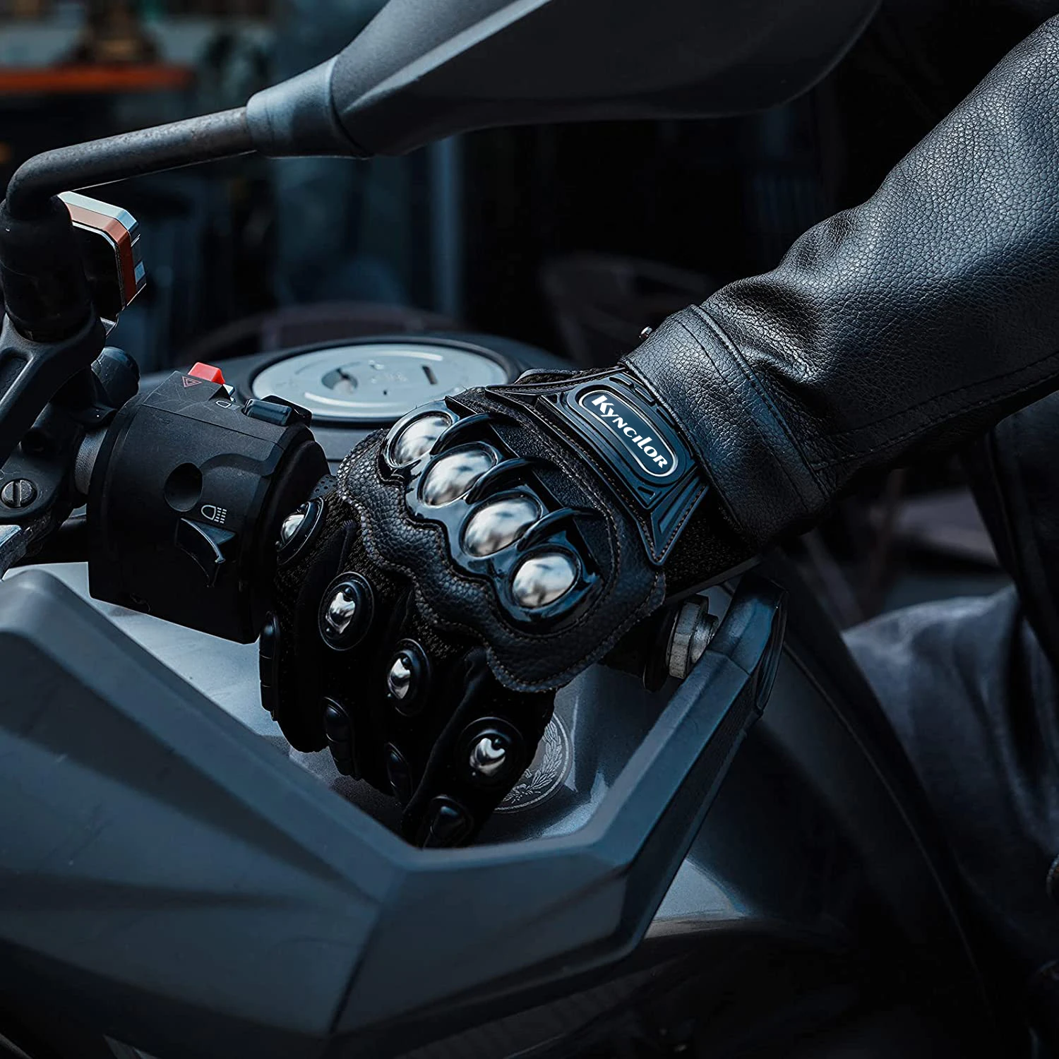 Kyncilor Custom Motorcycle Gloves Breathable with TPR Palm Pad Hard Knuckles Other Motorcycle Accessories
