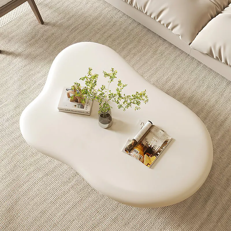 47.24'' Nordic Curved Coffee Table Irregular Household Table Fantastic Furniture