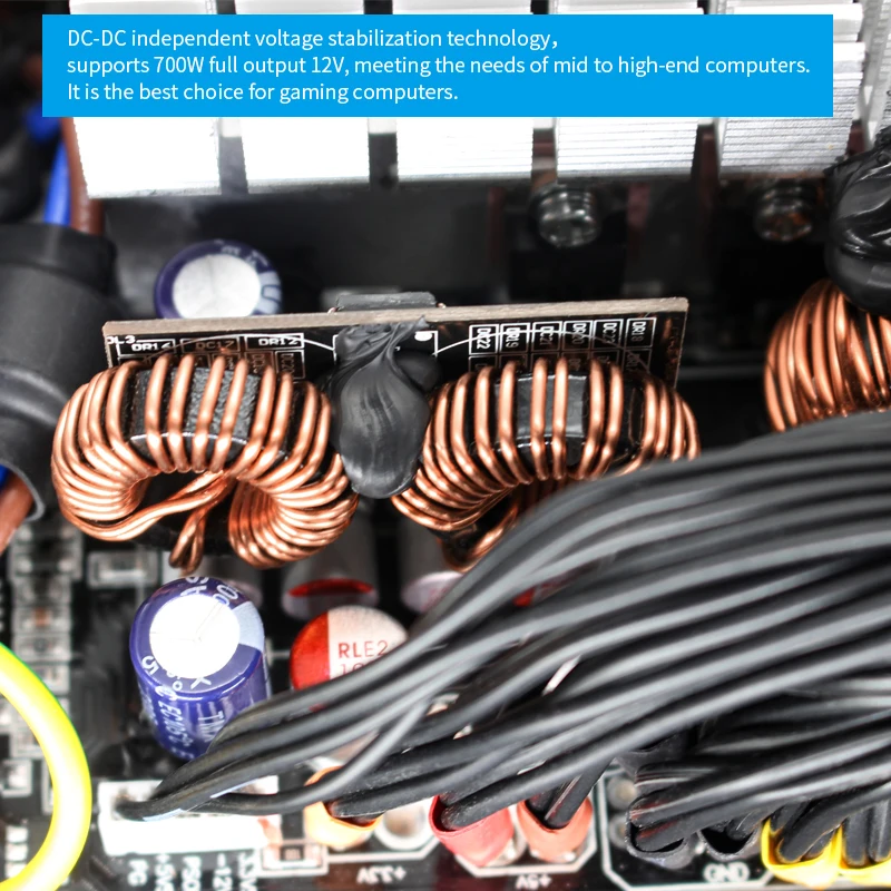 SNOWMAN ATX 700W PSU 80 PLUS ブロンズ電源供給ユニット 3年保証