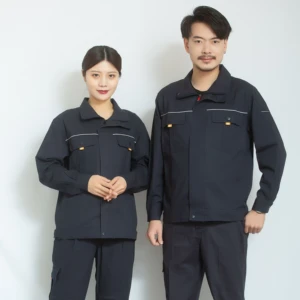 Men's Professional Cotton Work Pants Comfortable Long Sleeve Coverall Breathable Workwear Uniform
