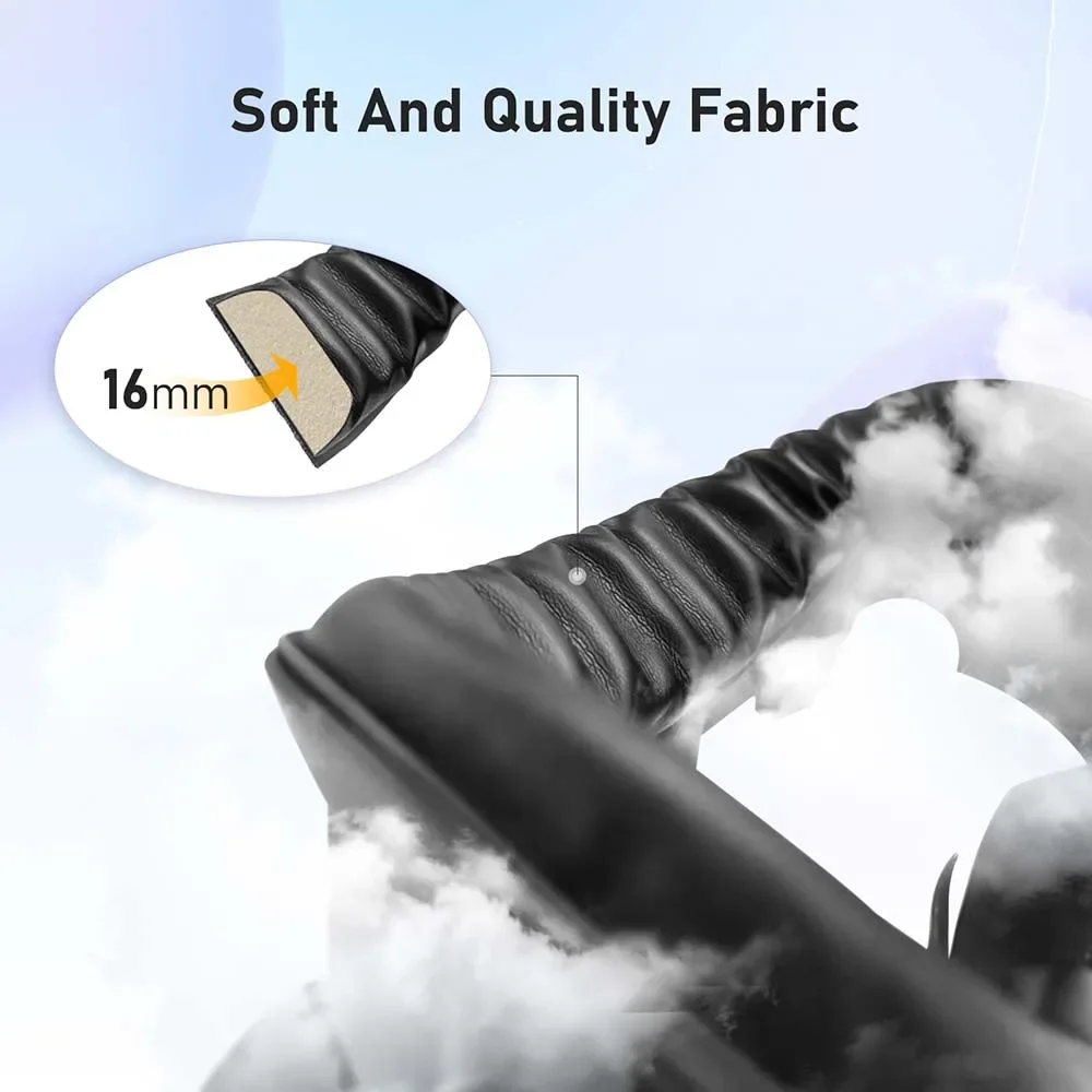 Amvr Pu Leather Face Mask Cover For Meta Quest 3 Facial Interface Ice