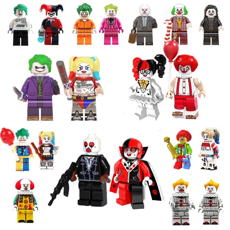 Wm Factory Price Happy Bat-man Flash Spiderman Harley Quinn Mini Figures  Building Block Figure Toys For Kids Hot Sale - Buy Happy Joker  Figure,Cartoon,Building Blocks Product on 