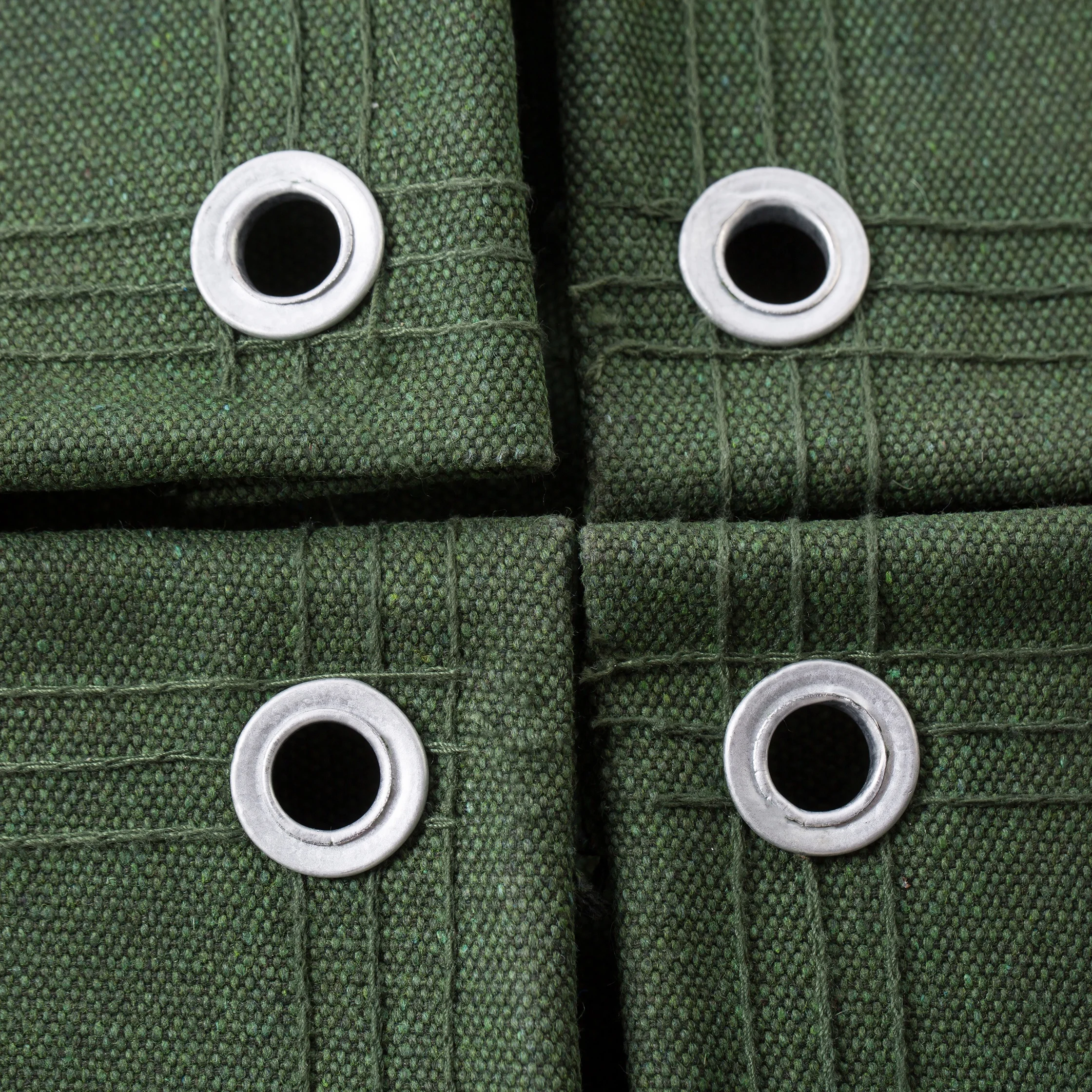 Heavy Duty Green Duck Polyester Canvas Tarpaulin Sheet for Truck Roof Covering