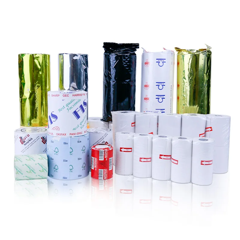 Cash Register Thermal Paper Rolls White Malaysia Korea China Customized Printing Gel Hot Wood Thermal Paper Roll