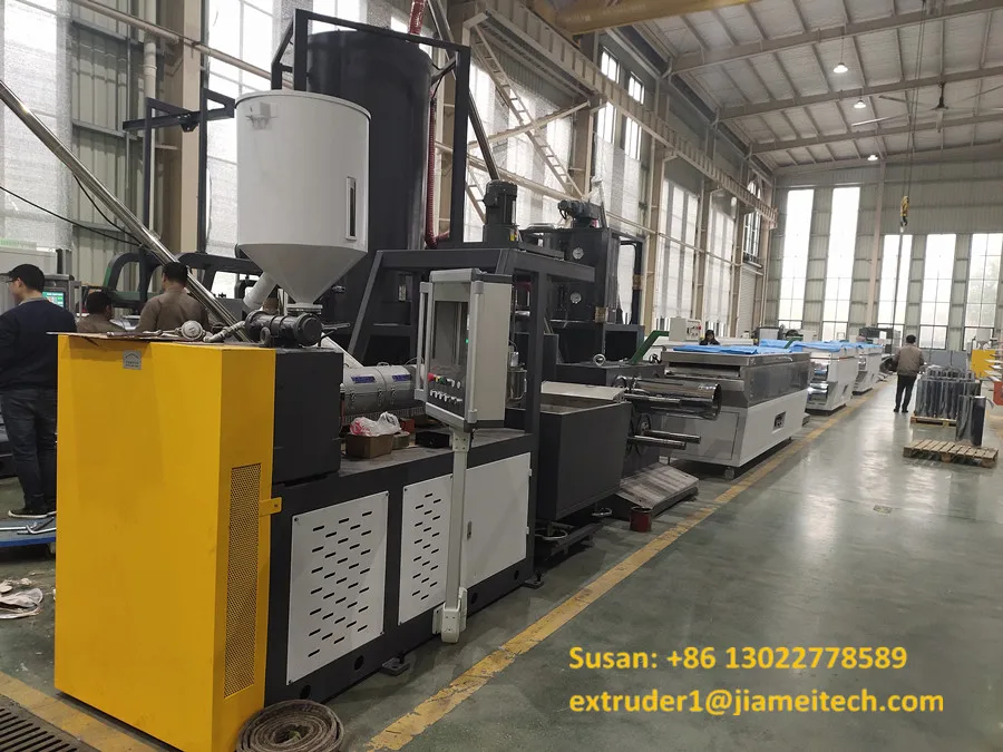 Extruder Machinery for Waste Recycle Polyester Pet Bottle Flake Fiber Filament Extrusion Line Machine