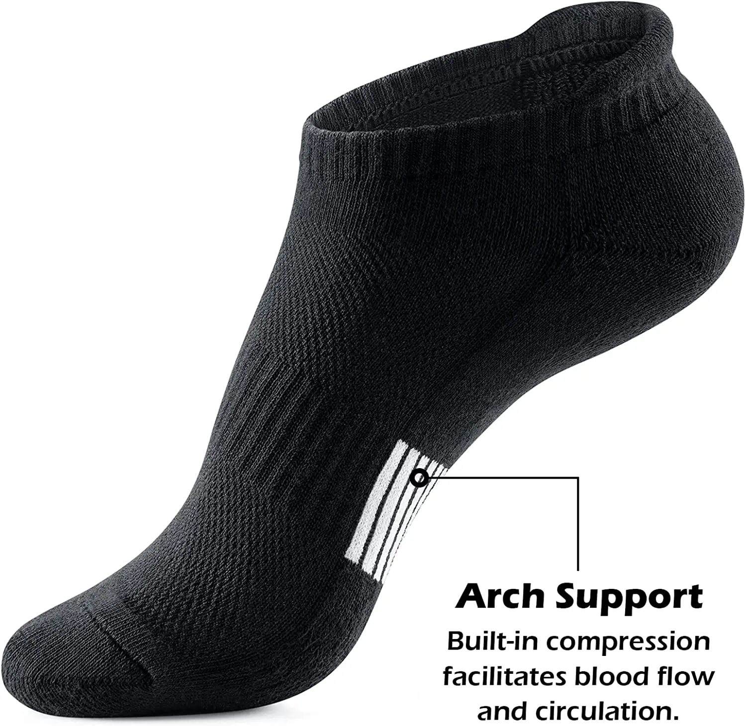 Custom Compression Ankle Running Socks Breathable Performance Athletic