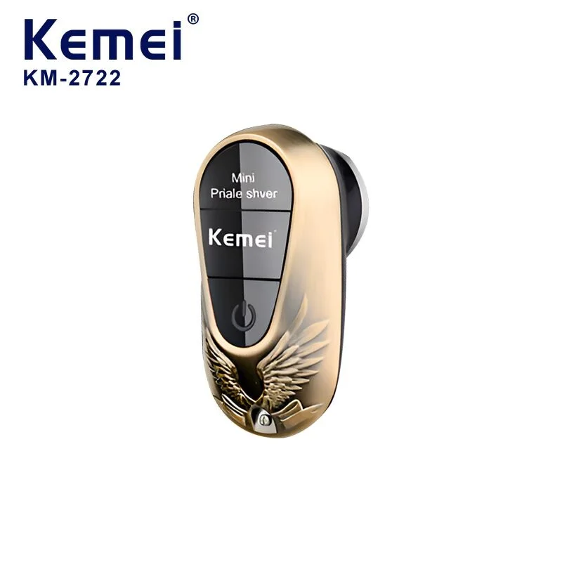 KEMEI Km-2722 تصميم جديد صغير محمول مقاوم للماء ماكينة حلاقة كهربائية صغيرة قابلة للشحن ماكينة حلاقة صغيرة ماكينة حلاقة للرجال