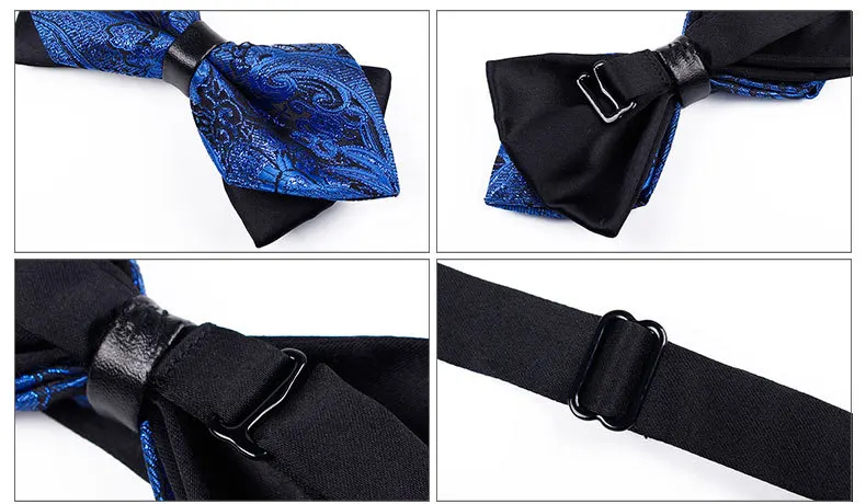 Новые остроносые классические деловые свадебные костюмы для взрослых галстуки-бабочки ручной работы жаккардовые тканые галстуки-бабочки