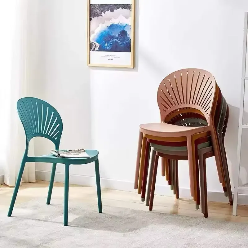 Modern Stackable Curved Back Outdoor Furniture Garden Chair PVC Mold ...