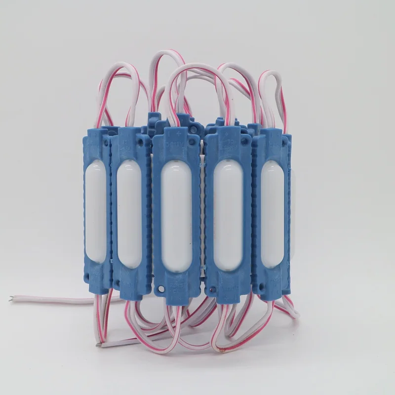 Blue LED Module Advertising Injection PVC IP65  Capsule Lens Back Light for Blister Character 6 Leds 2W SMD 5730 Module 12V