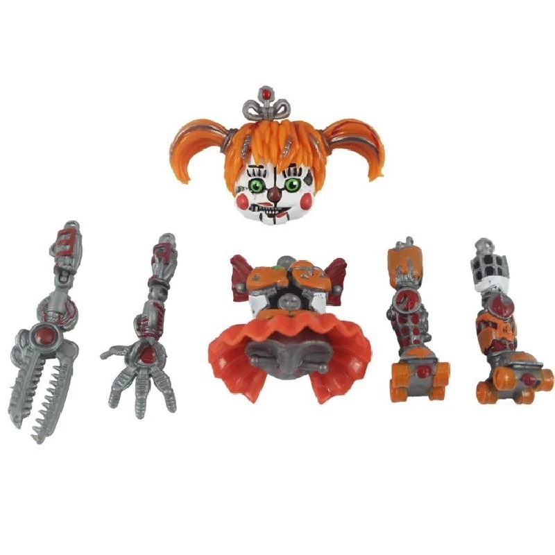 5pcs/set anime assembled doll toy five nights at freddy fnaf cute