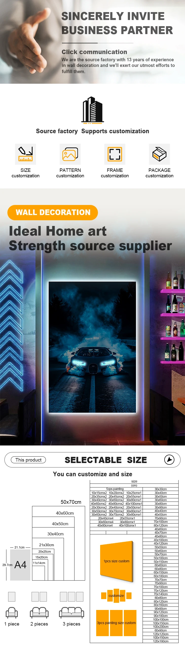 Modern Racing LED Light Poster - Perfect for E-Sports Room