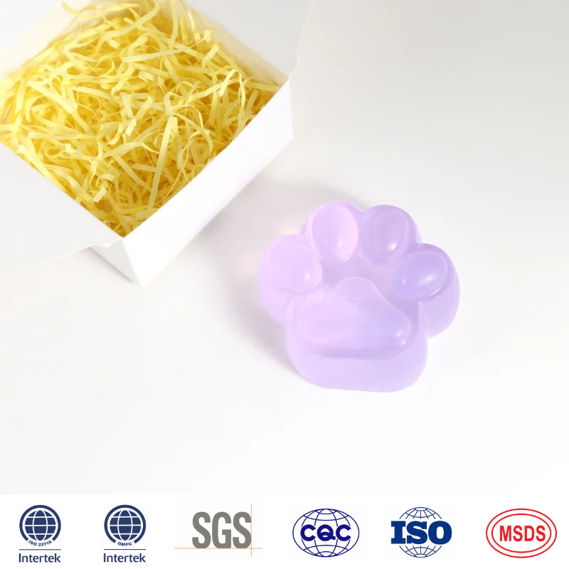 Plant Essential Oils Pet Shampoo Soap Bar Cat Claw Shape Anti Fleas Mites Lice Pet Hair Clean Dog Cat Handmade Pet Soap