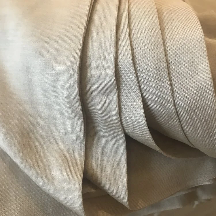 100% трикотажная ткань из шелка тутового шелкопряда для однотонной круглой