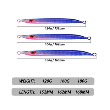 Noctilucent Sea & Boat Fishing Metal Jig MB1 Same Style Fast-Sinking UV Quick-Pull Tuna Bullet Artificial Hard Bait Lure – Metal Jig – view 3