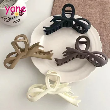 New style plastic hair claw clip dark color hair claw for women