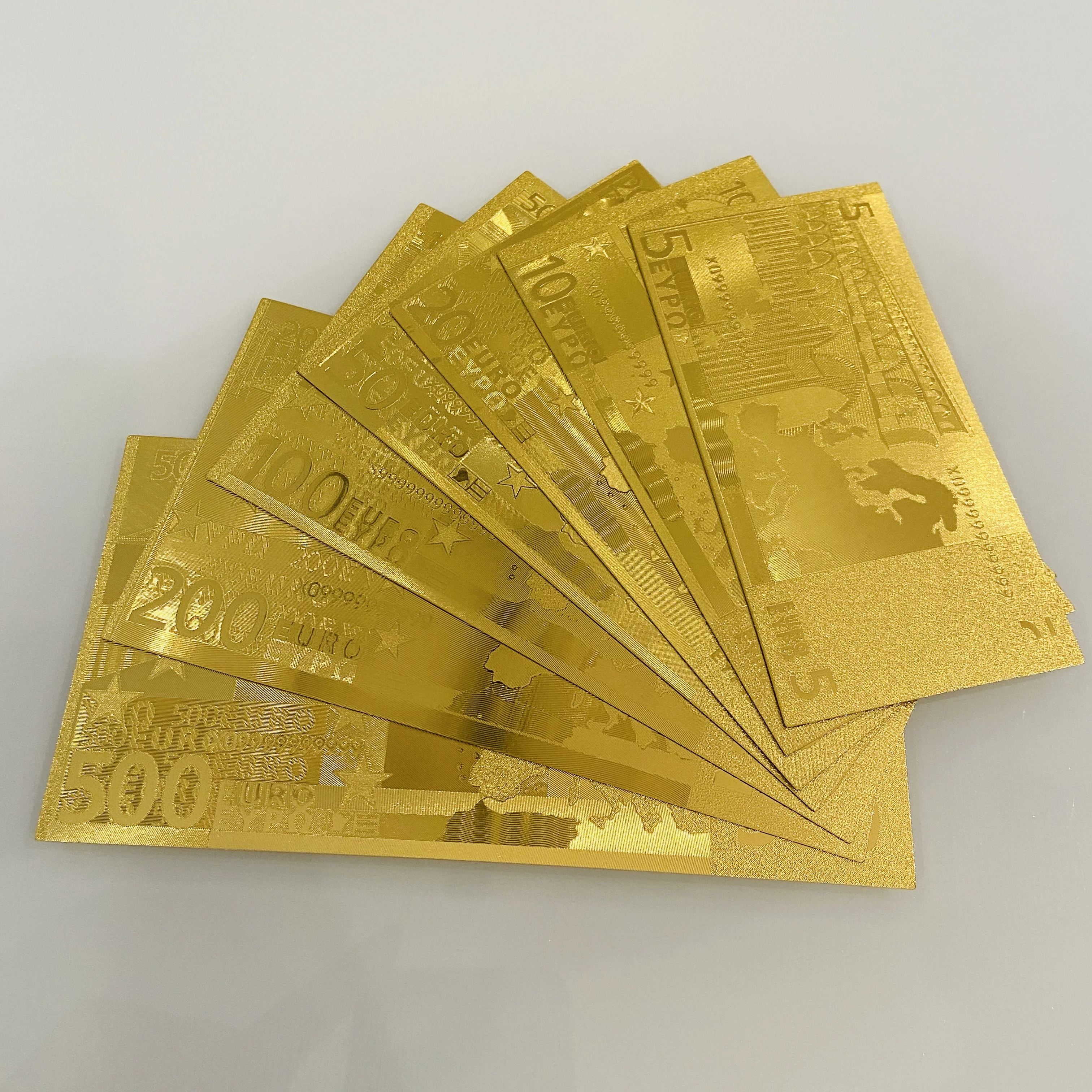 24k金箔欧元500钞票新年礼物钱赌场玩具钞票
