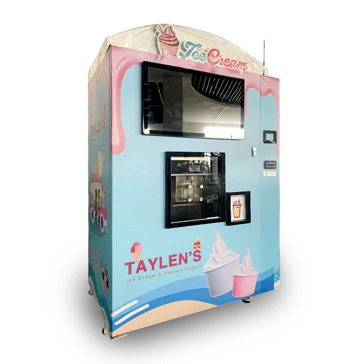 Self Service Soft Ice Cream Vending Machine