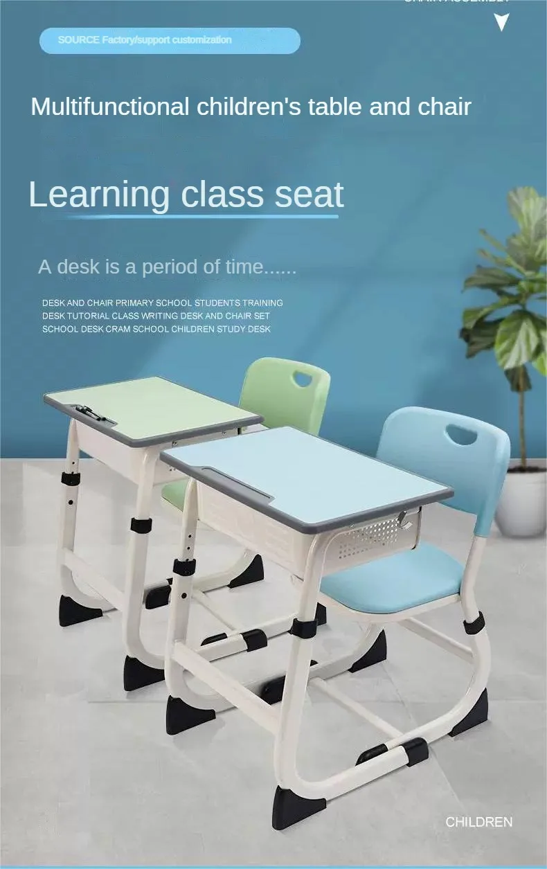 Luxurious Modern Design School Furniture Collaborative Classroom Chair And Table Set For Home 3844