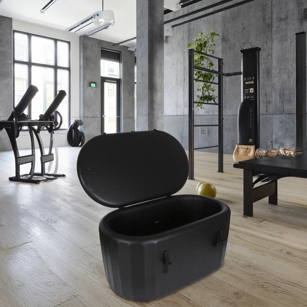 OHO New Design Ice Bath Recovery Inflatable Combo Ultra-Portable Ice Barrel Cold Plunge Therapy Tub