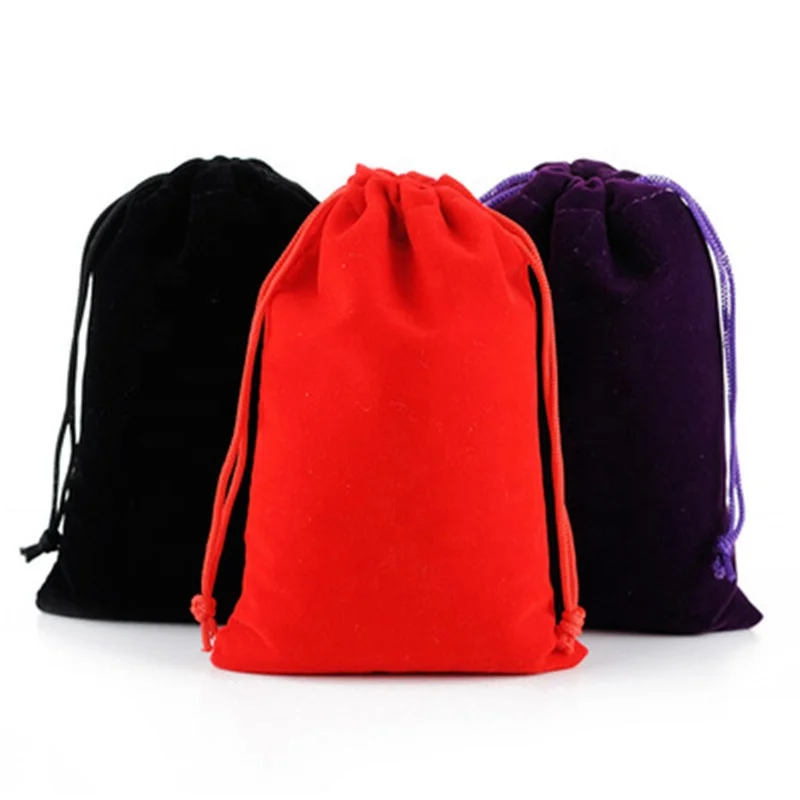 Velvet Drawstring Gift Bag For Makeup Jewelry Oem Available