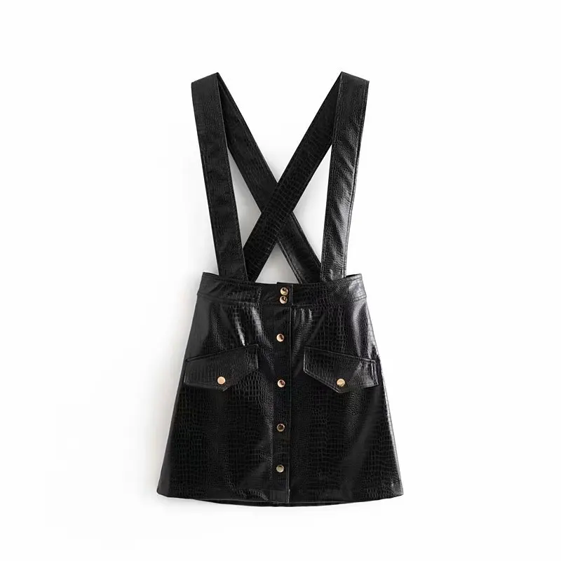 Q251 Women Chic Buttons Deco Bandage Suspender Pu Skirt Ladies Sexy Chic  Black Pu Leather Skirts Saias Falda Mujer - Buy Falda Mujer,Pu Skirt,Women  Pu Leather Skirts Product on 