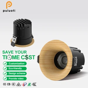 Cut Out 75MM 12W Recessed Aluminum LED Spotlight Log Color Ra>97 Spot Light Vintage Style Indoor Downlight with 10-Year Warranty