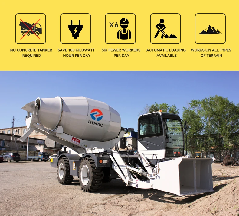 Automatically Operation Small Concrete 6*4 Concrete Mixer Truck With