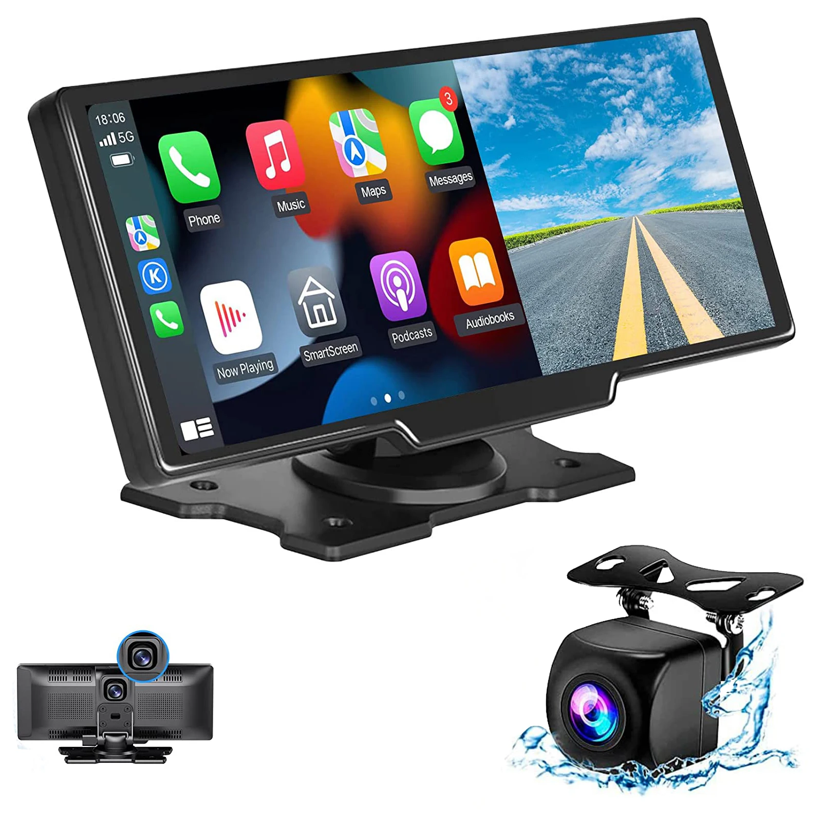 Ottocast 10.26 Inch Carplay Screen - Universal Wireless Display