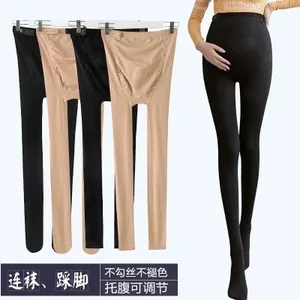 Plus Size Women's Pantyhose Maternity Pantyhose Black Color Autumn and Winter