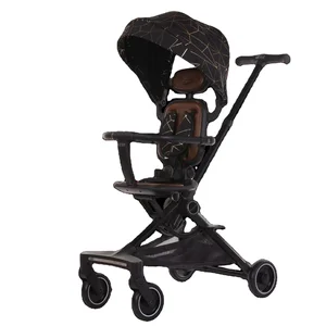 Lightweight Multifunction Two-Way Baby Stroller with Comfortable Seats Easy Folding Design and Baby Carrier