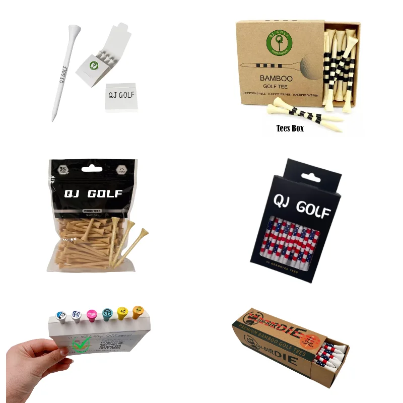 High Quality Wholesale Golf Accessories Bamboo Custom Golf Tee Durable Tees Golf Customized Logo