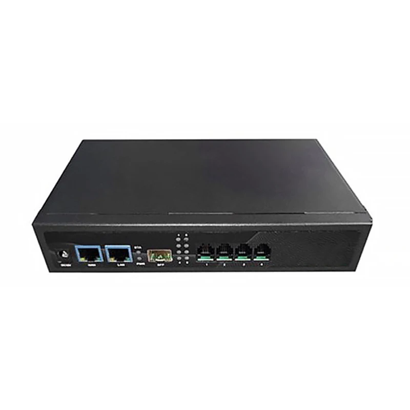IP PBX VoIP Gateway with 4 FXO Ports for SOHO and SMB Supports GSM Networks and Features VoIP Adapter
