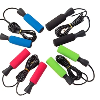 adjustable foam handle PVC jump rope for game and exercise