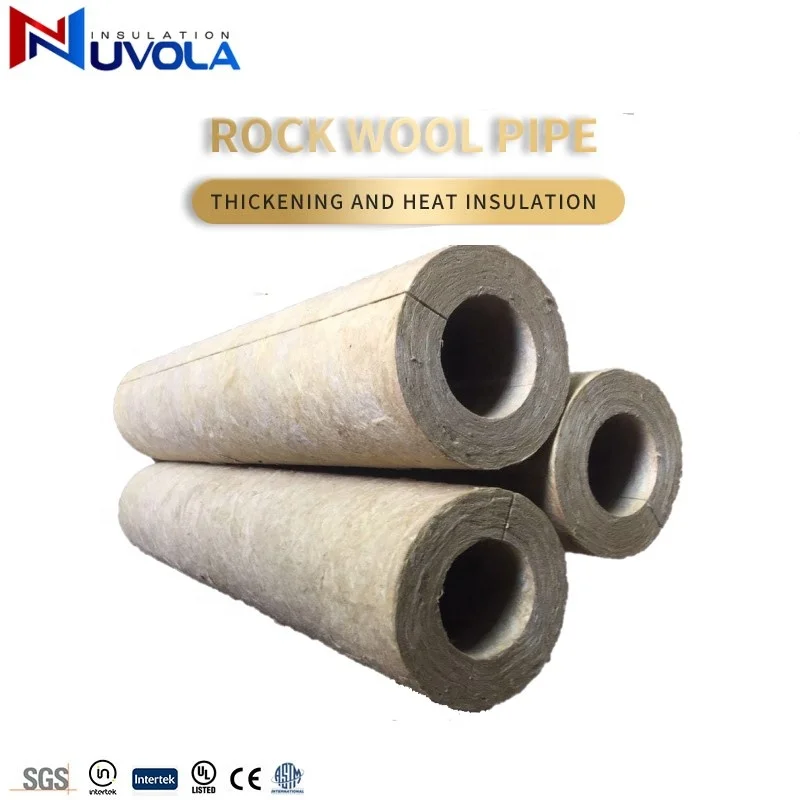 thermal insulation basalt fiber rockwool rock wool pipe