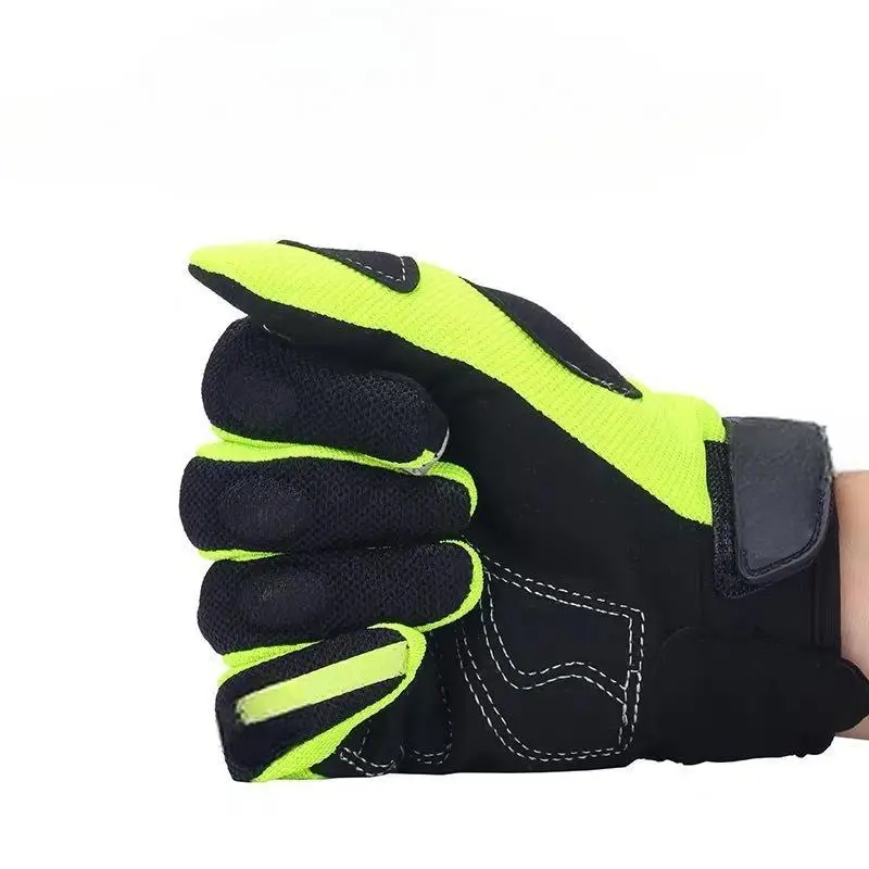 Double Layered Reinforced Finger Protection Motorcycle Gloves