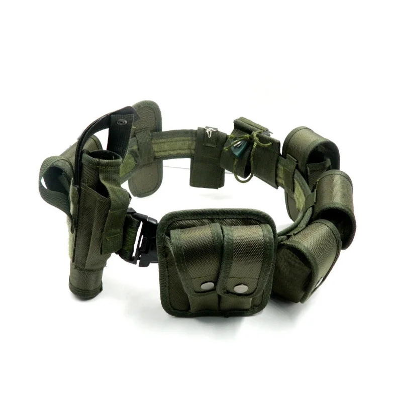 Hot Selling Adjustable Training Durable Multi Functional Outdoor Security Belt Oxford Camouflage Waist Belt