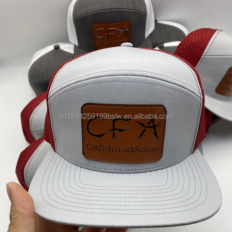 American Fish Flag Fishing Hat For Men - Snapback Trucker Cap With Mesh Back, One Size