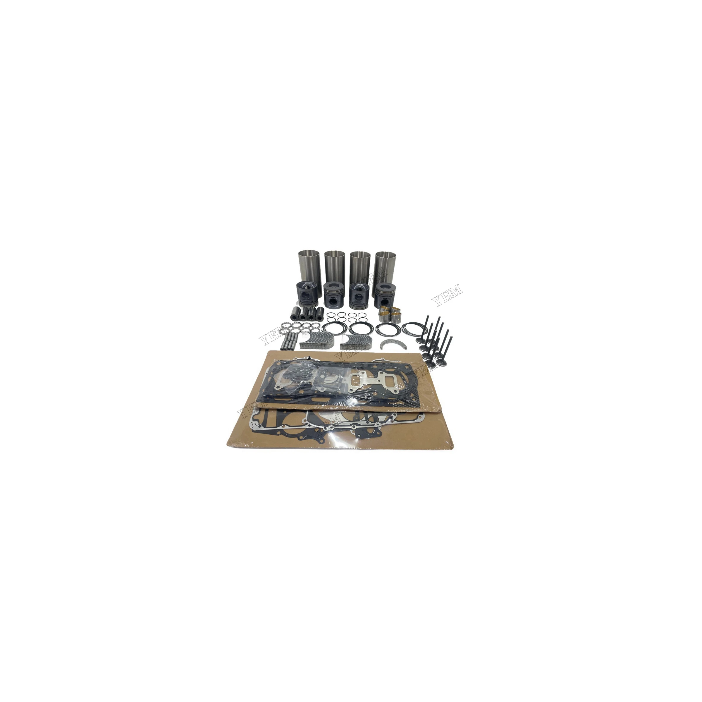 Overhaul Repair Kit With Valves Engine Bearings Cylinder Liner Piston Rings Gasket Kit for Caterpillar 3054 Engine Parts