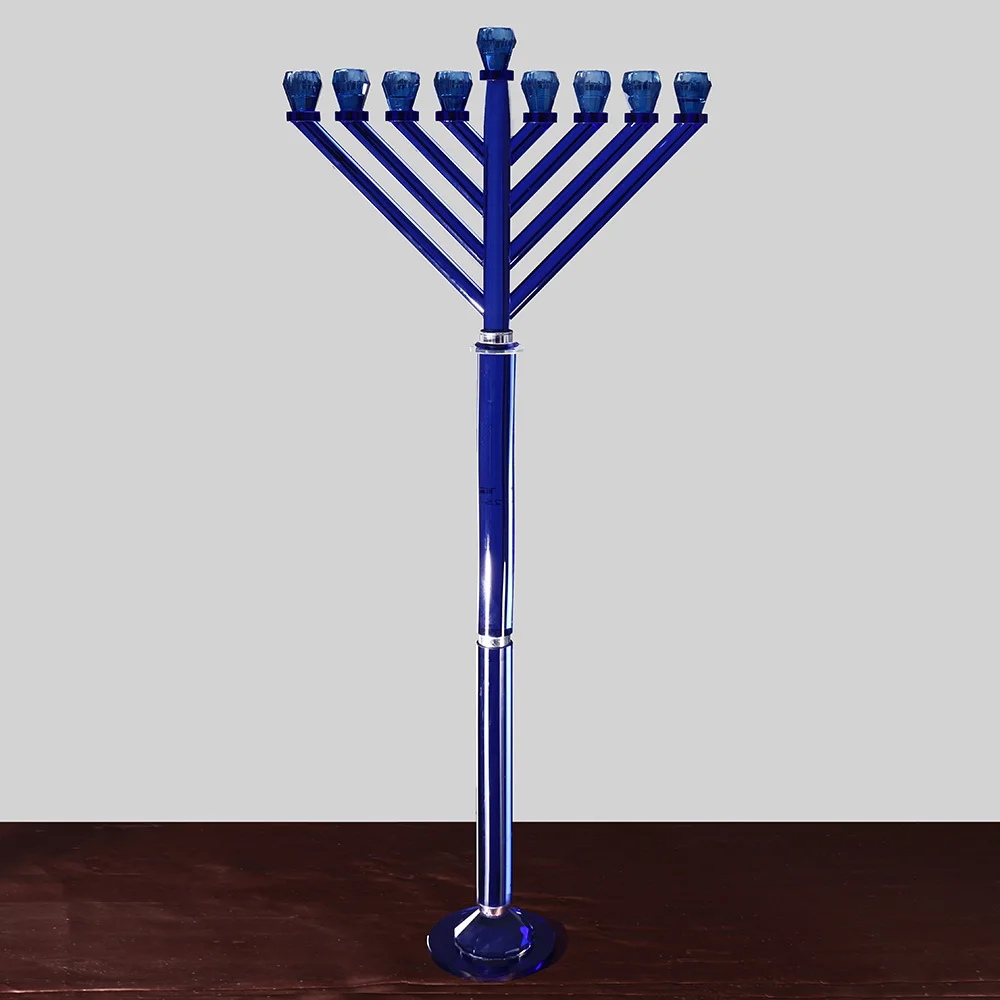 MH-1664 crystal Menorah Chanukah hanukka подсвечник