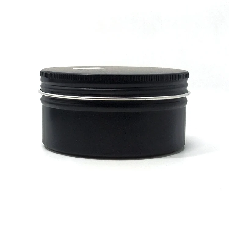 30g 50g 100g 200g 300g High Quality Silver Black Aluminum Jars Cosmetic Round Metal Tin Box