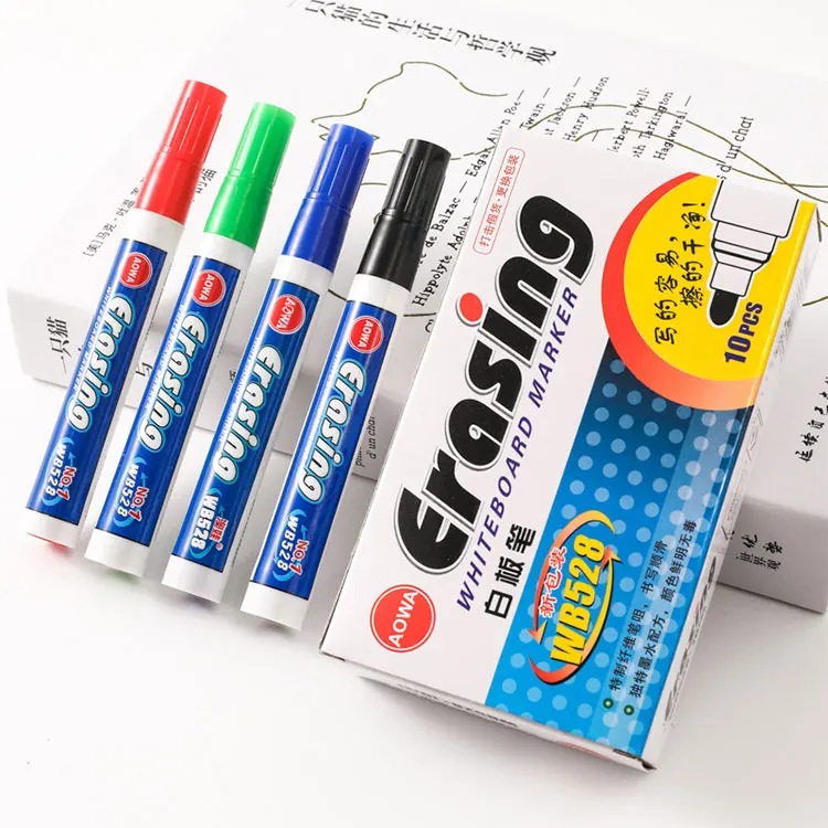 Маркеры для белой доски сухие стираемые тонкие линии без