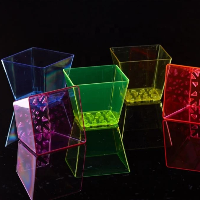 Многоразовые персонализированные оптом охлаждающие твердые цветные акриловые пластиковые чашки стаканы для питья