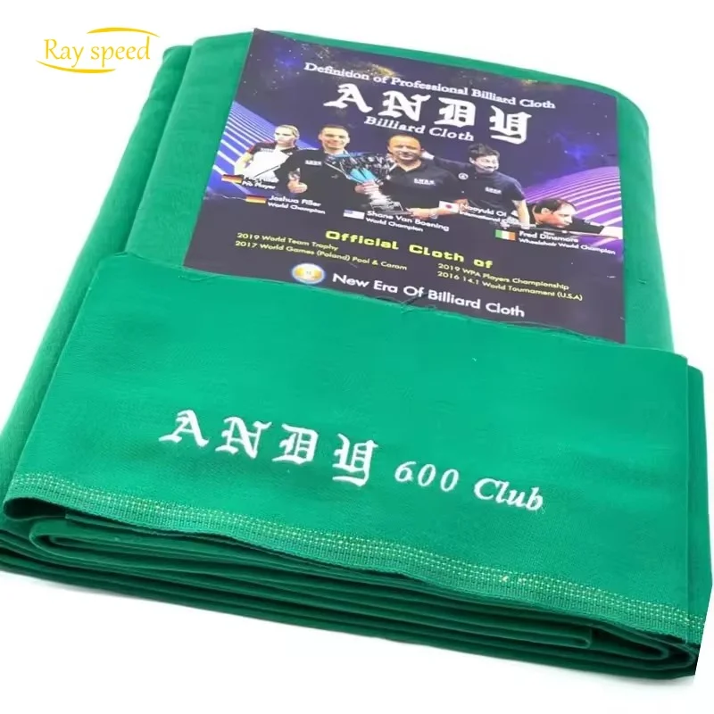 Rayspeed  Commercial Grade Billiard Cloth Andy 600 Billiard Cloth for 9 ft Pool Table Pre Cut Pool Table Felt Billiard Protector
